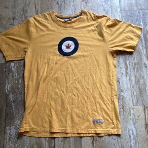 RED CANOE RCAF Burnt Yellow T-Shirt Made In Canada Men’s XL